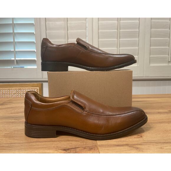 Johnston & Murphy Lewis Venetian Loafers Tan Full Grain Size 9.5 NWOB Dressy - Picture 2 of 12